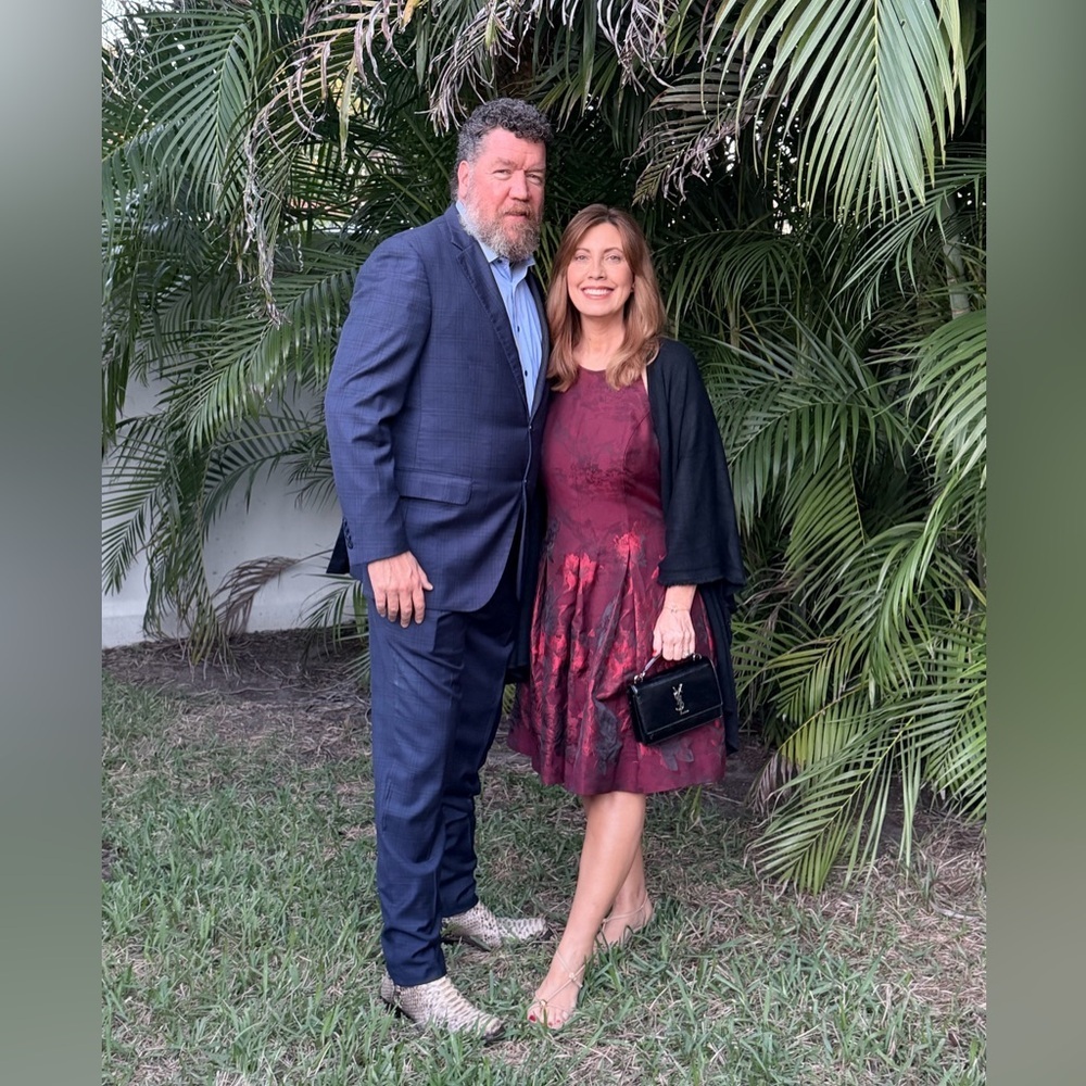 WHBM Burgundy Brocade Floral Fit & Flare Cocktail Dress w Pockets - Picture 4 of 11